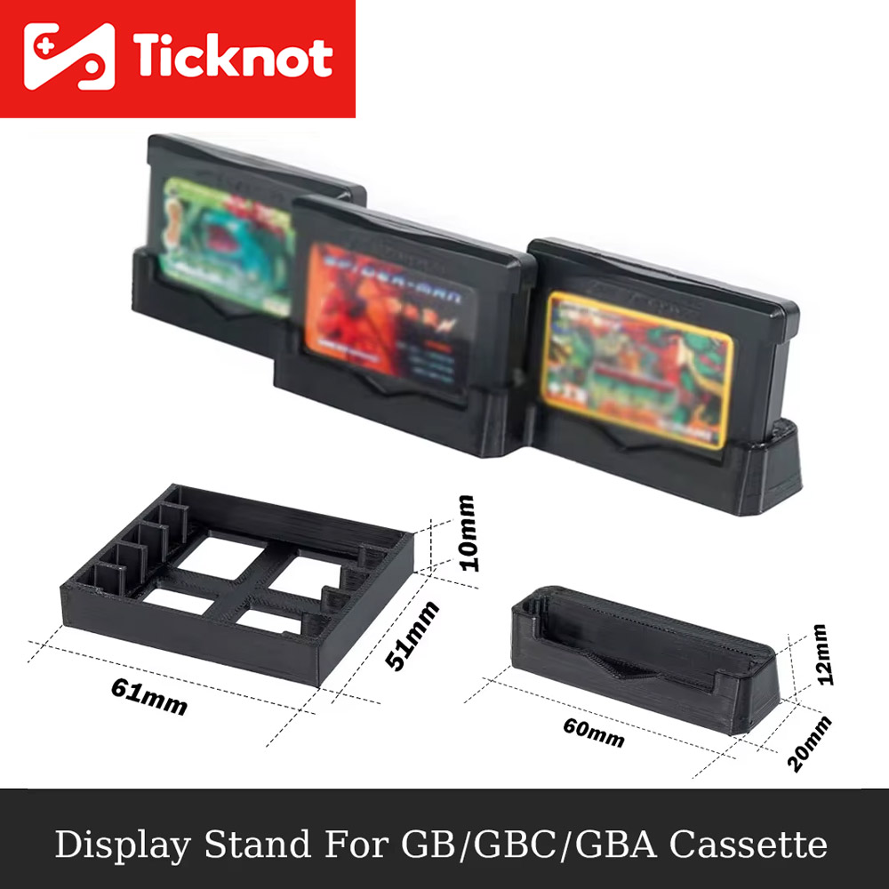 Game Boy Cartridge Holder - ثلاثية الأبعاد طباعة لعبة تخزين دعامة