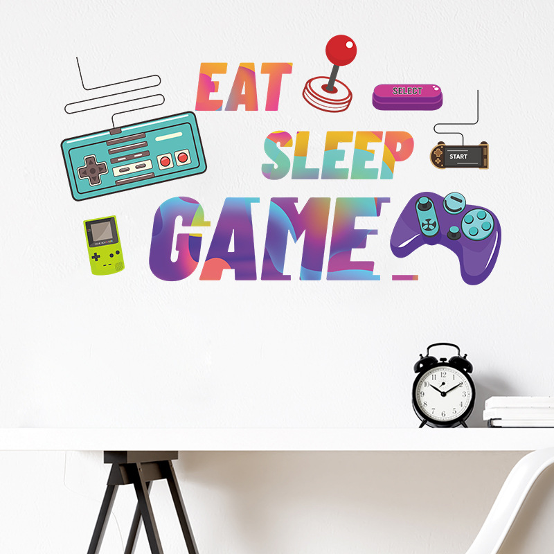 Retro Gaming Cabinet - ملصقات جدارية بتصميم 