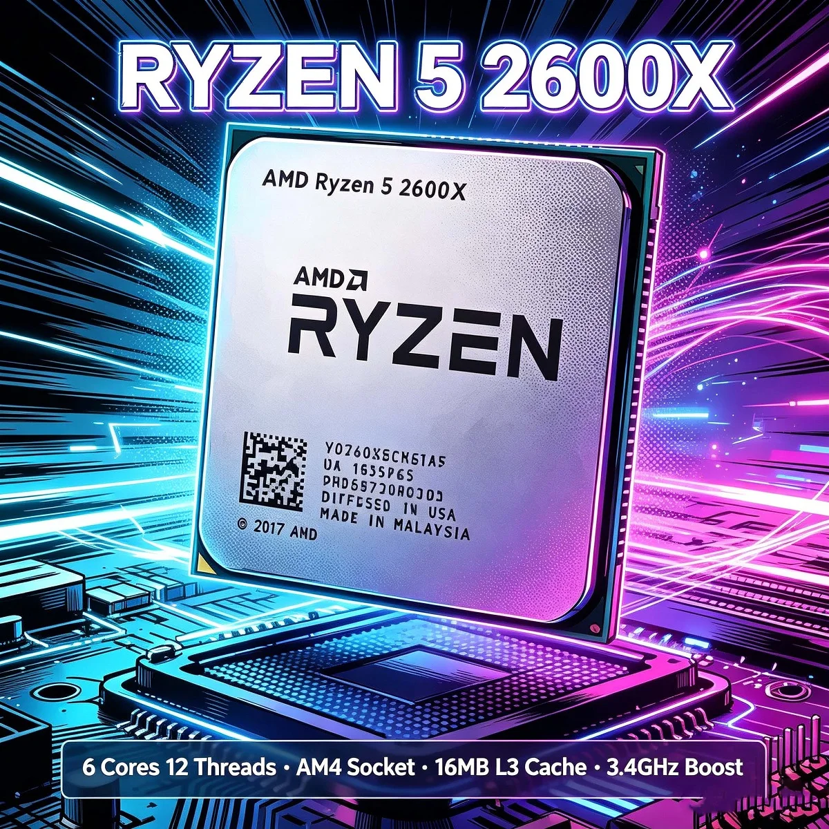 Amd Cpu Ryzen 5 - معالج AMD Ryzen 5 2600X بسرعة