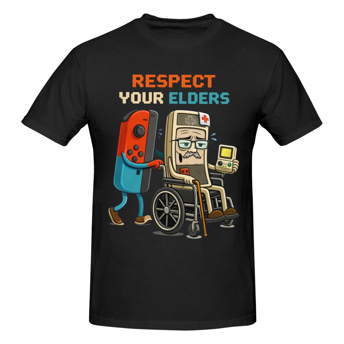 Retro Gaming Gifts For Men - تي شيرت رجالي بطبعة 'احترف كبار
