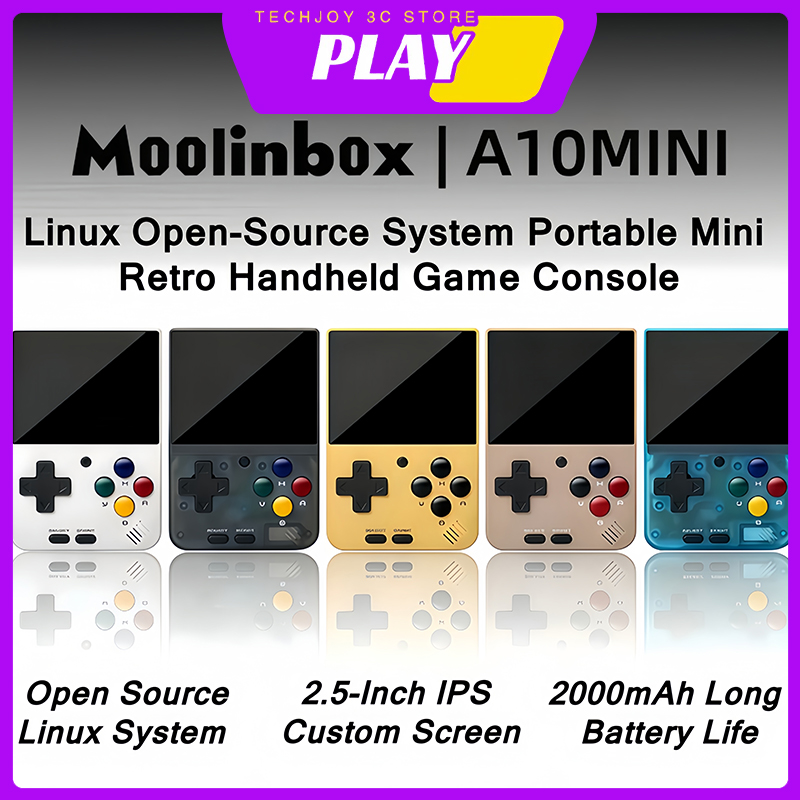 Retro Gaming Kiosk - وحدة تحكم ألعاب محمولة Moolinbox A10Mini