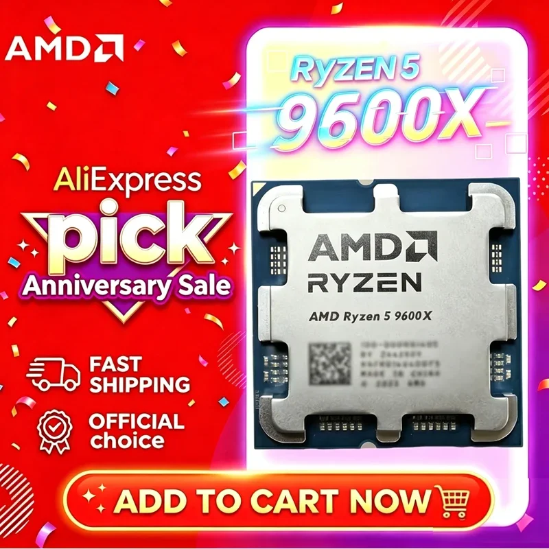 Amd Cpu Ryzen 5 - معالج AMD Ryzen 5 9600X 100%