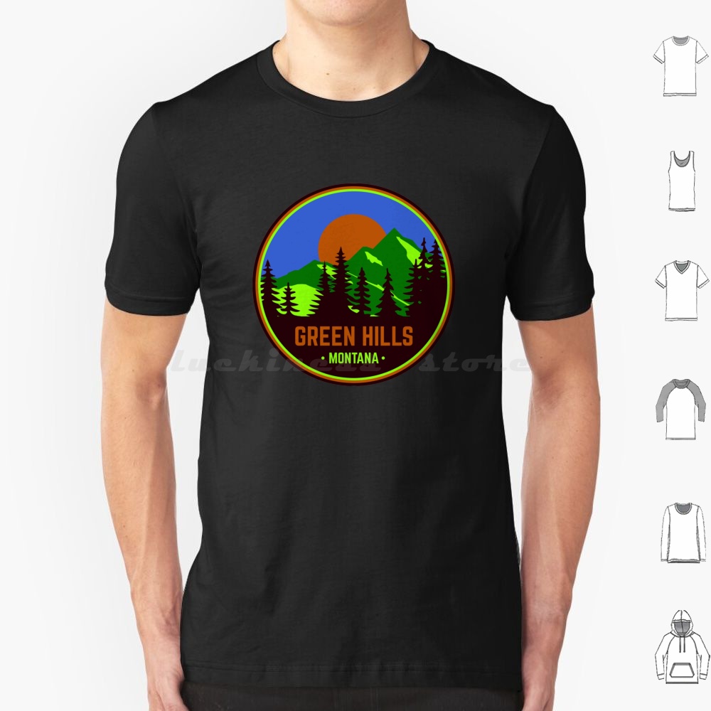 Retro Gaming Zone - تي شيرت جرين هيلز مونتانا 6xl