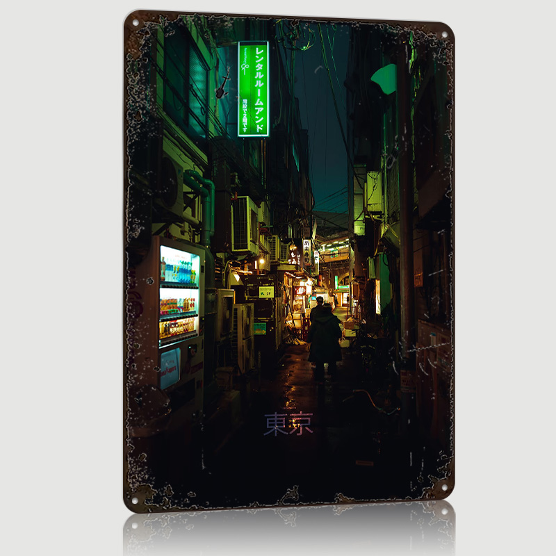 لافتة معدنية مخصصة بتصميم طباع - مراجعة Retro Gaming Tokyo وسعره