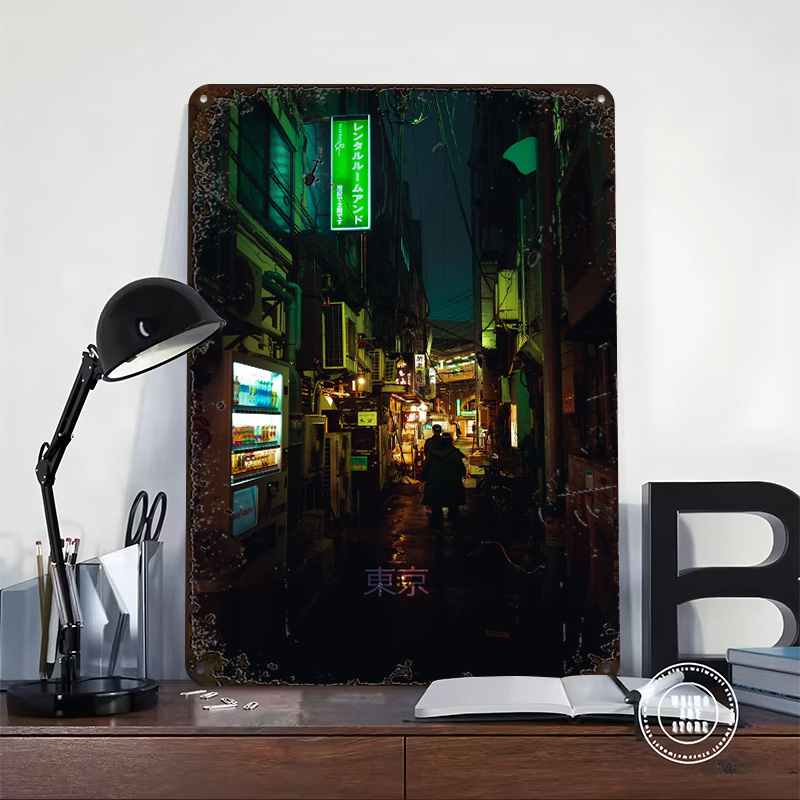 لافتة معدنية مخصصة بتصميم طباع - مراجعة Retro Gaming Tokyo وسعره