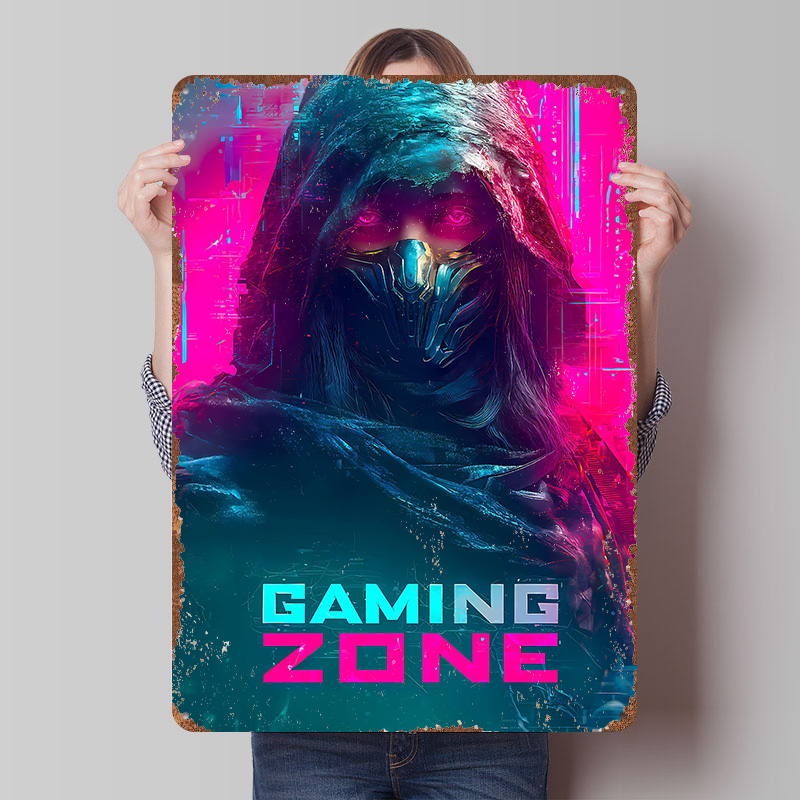 ملصق معدني بتصميم منطقة الألعا - مراجعة Retro Gaming Zone وسعره