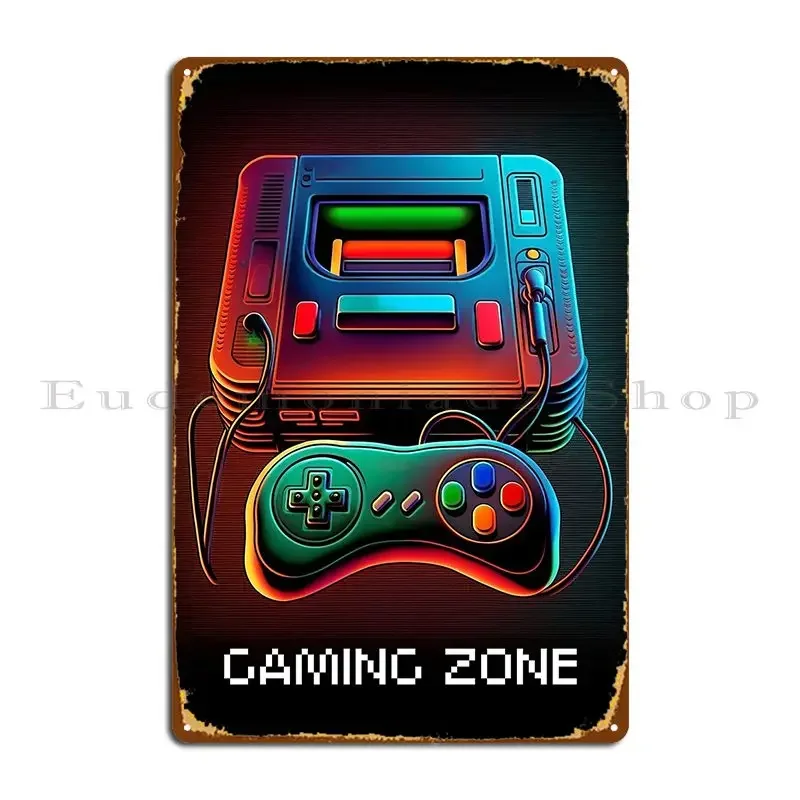 لافتة معدنية بتصميم منطقة ألعا - مراجعة Retro Gaming Zone وسعره