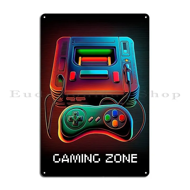 لافتة معدنية بتصميم منطقة ألعا - مراجعة Retro Gaming Zone وسعره