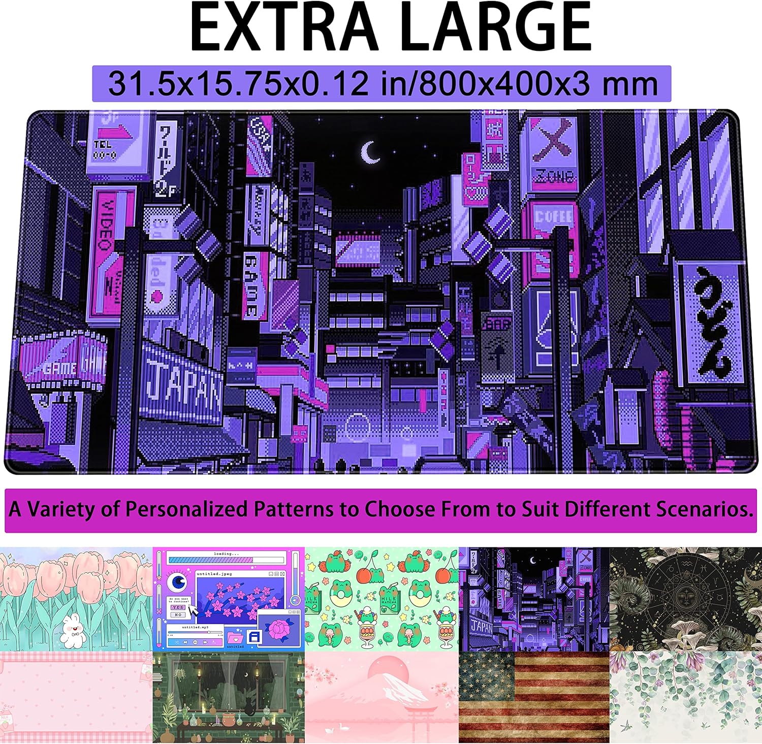 لوحة ماوس Tokyo Street Purple  - مراجعة Retro Gaming Tokyo وسعره