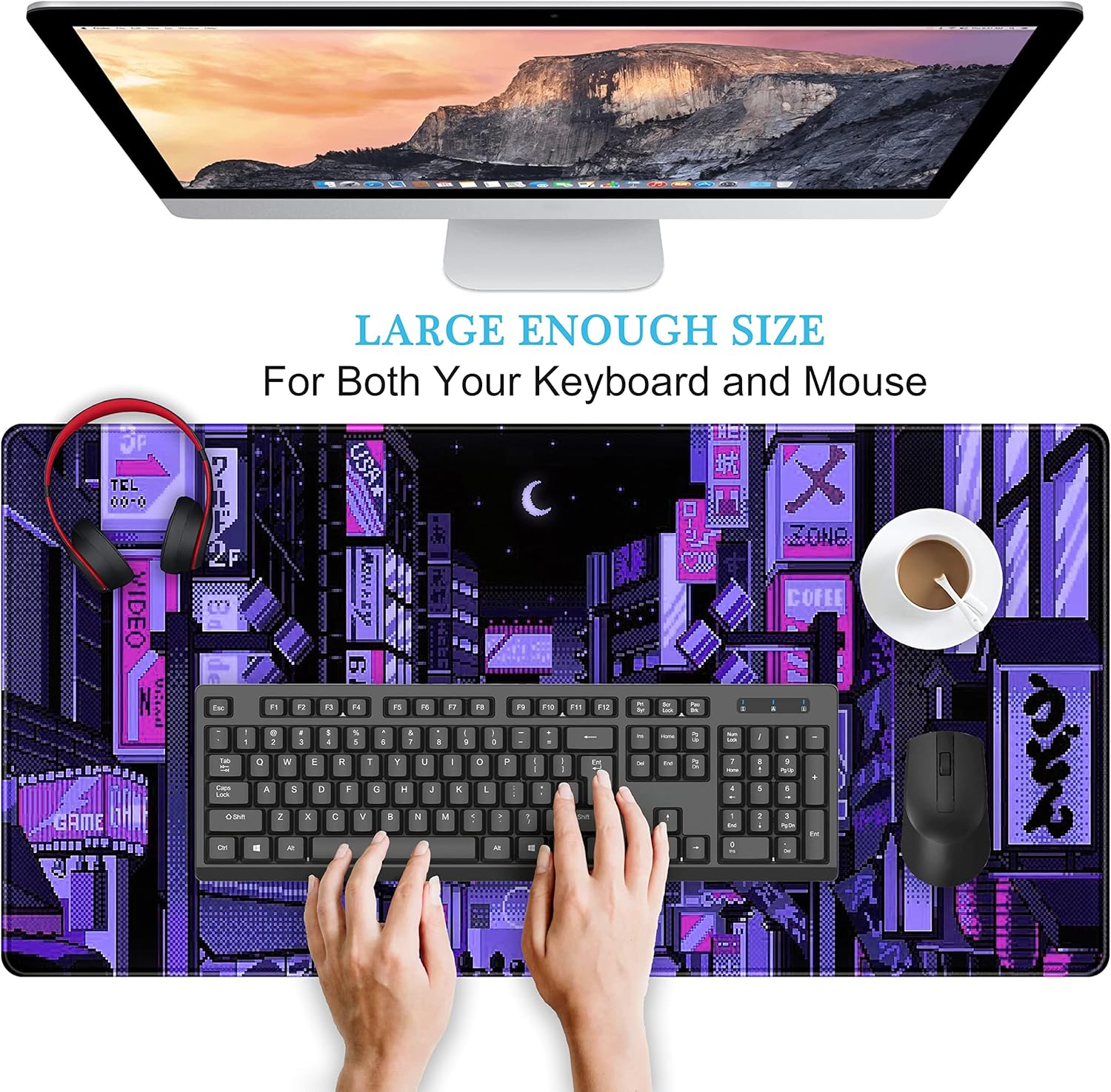 لوحة ماوس Tokyo Street Purple  - مراجعة Retro Gaming Tokyo وسعره