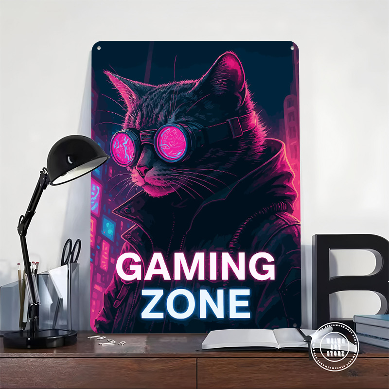 لوحة معدنية مخصصة بتصميم Cyber - مراجعة Retro Gaming Zone وسعره