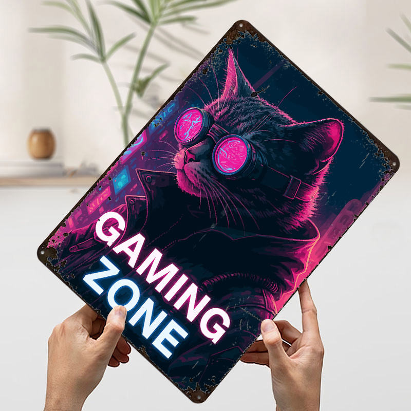 لوحة معدنية مخصصة بتصميم Cyber - مراجعة Retro Gaming Zone وسعره