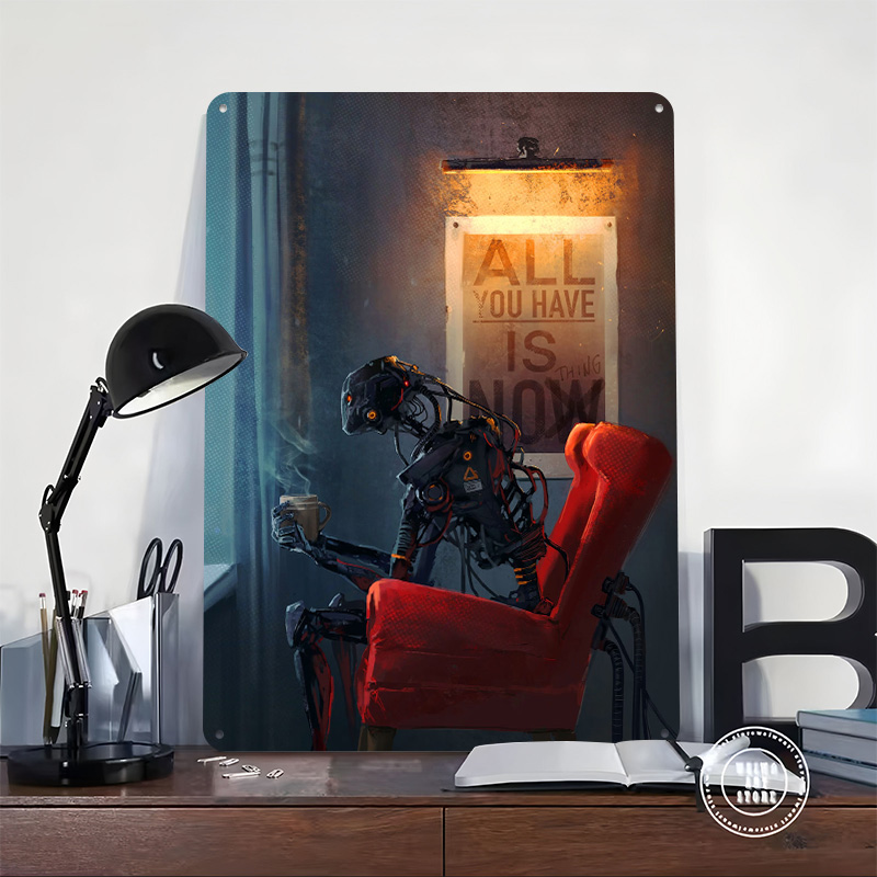 لافتة معدنية بتصميم 'Now Nothi - مراجعة Retro Gaming Now وسعره
