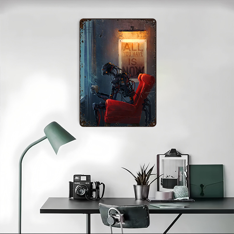 لافتة معدنية بتصميم 'Now Nothi - مراجعة Retro Gaming Now وسعره