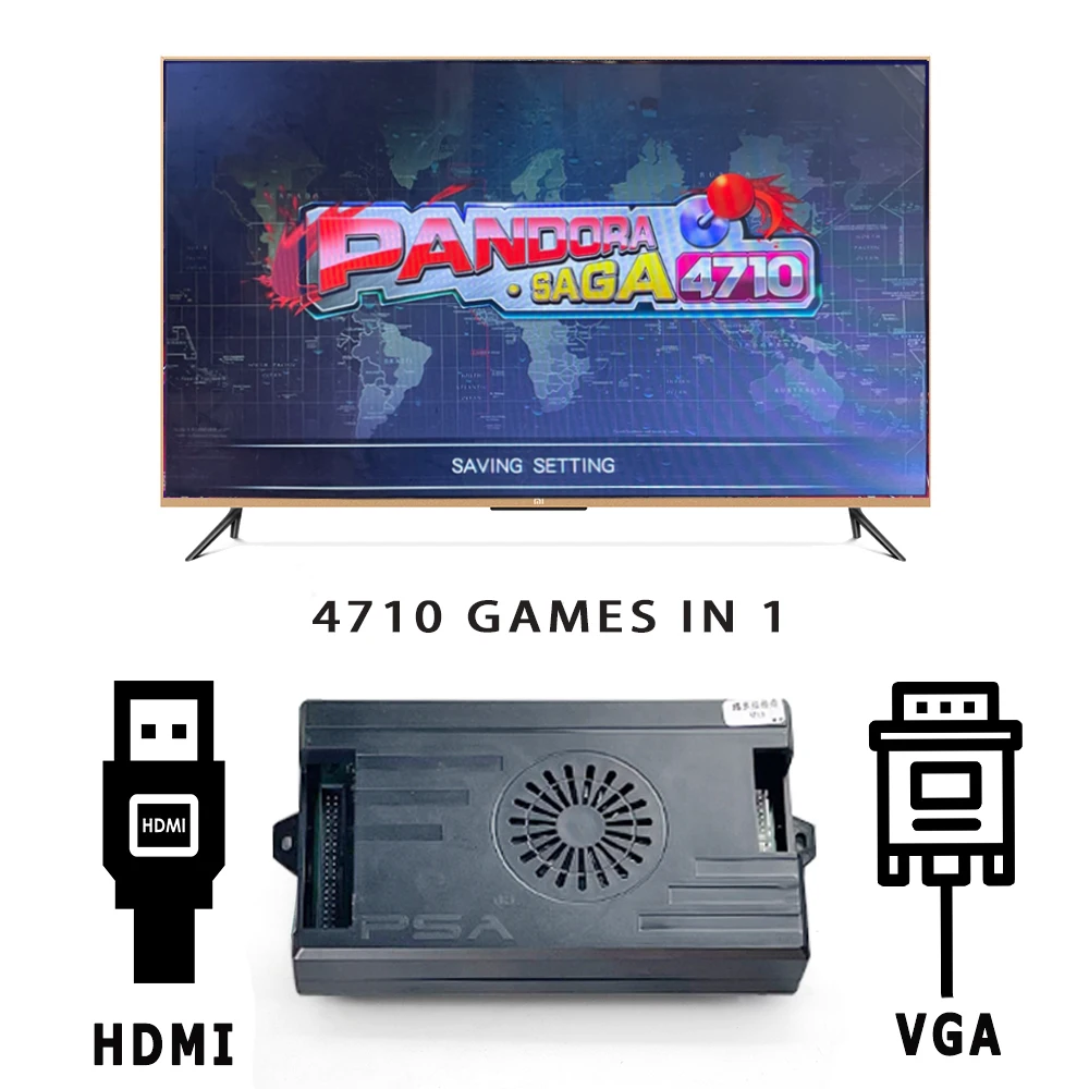 2 لاعب 4710 في 1 باندورا ساغا  - مراجعة Retro Gaming Cabinet وسعره