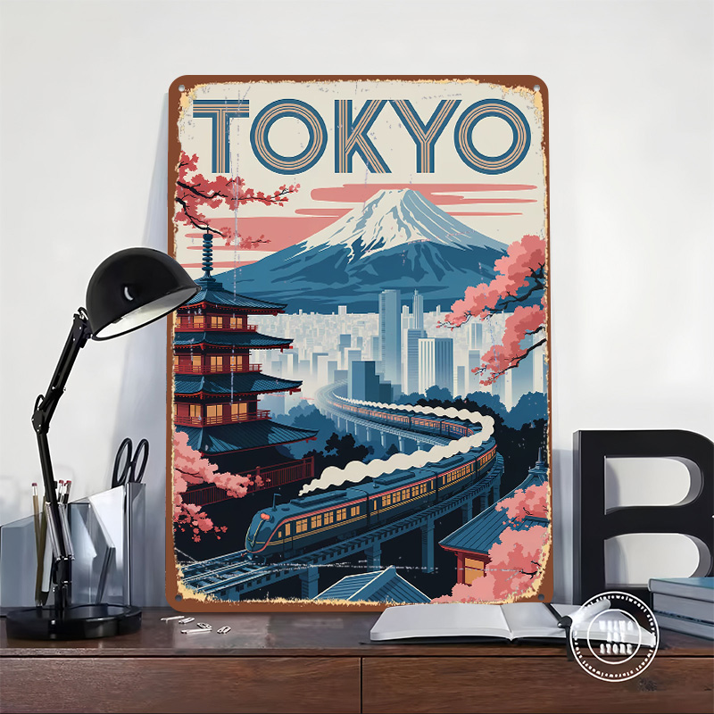 لوحة معدنية بتصميم طوكيو للسفر - مراجعة Retro Gaming Tokyo وسعره