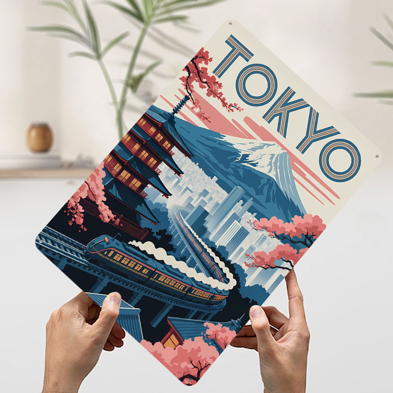 لوحة معدنية بتصميم طوكيو للسفر - مراجعة Retro Gaming Tokyo وسعره