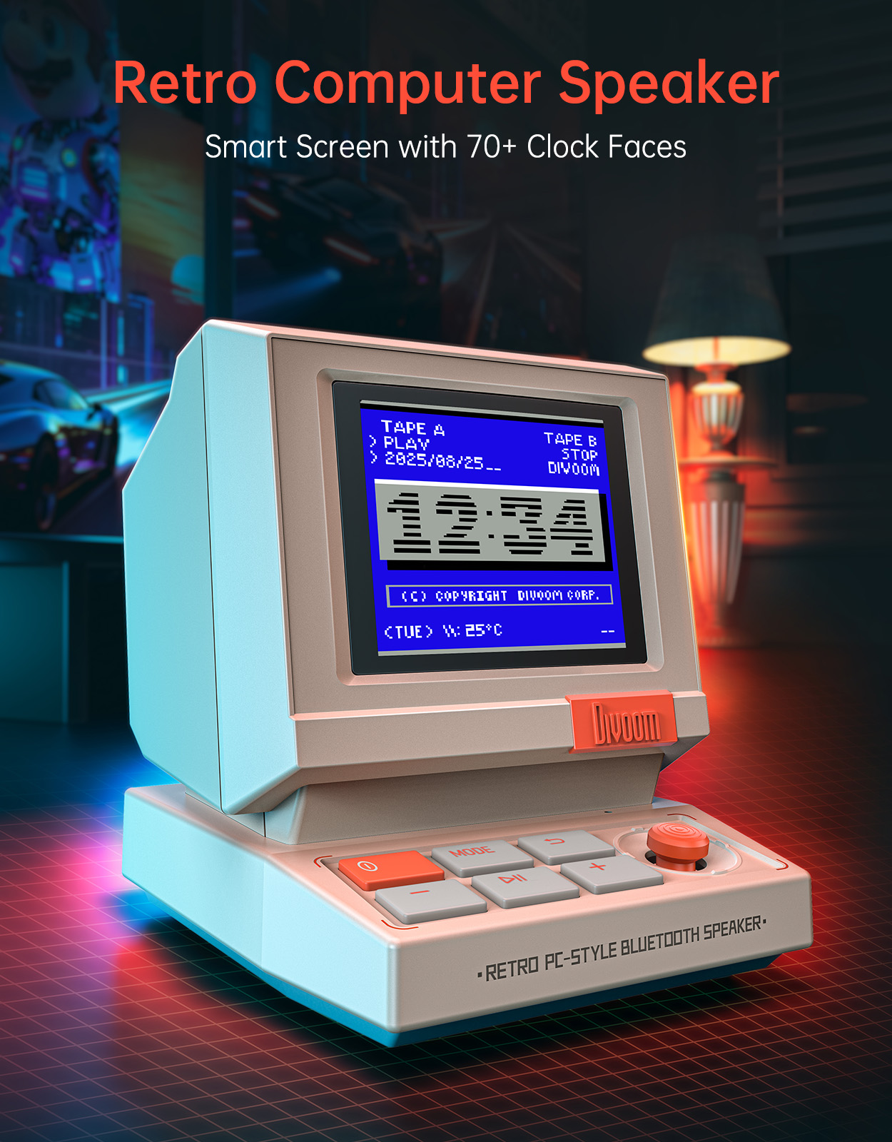Divoom MiniToo ريترو سمّاعات ب - مراجعة Retro Gaming Cabinet وسعره
