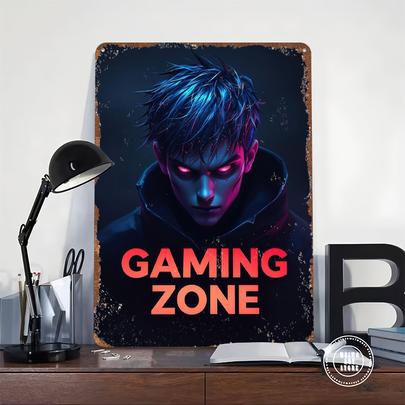 لوحة معدنية مخصصة بتصميم منطقة - مراجعة Retro Gaming Zone وسعره