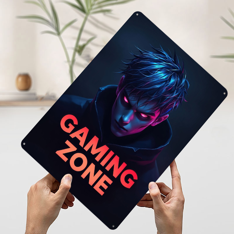 لوحة معدنية مخصصة بتصميم منطقة - مراجعة Retro Gaming Zone وسعره