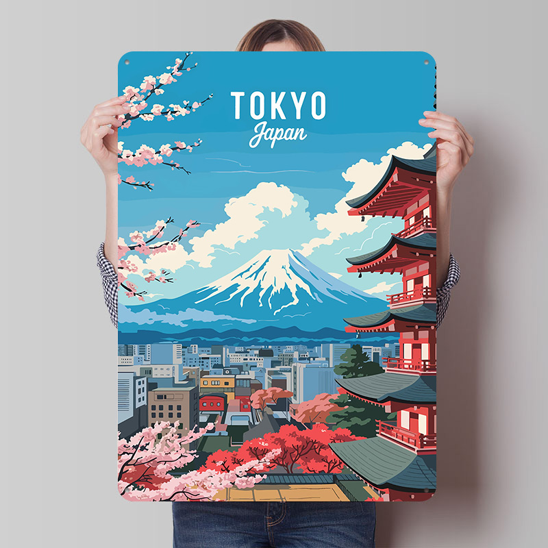 لوحة معدنية مخصصة بتصميم طوكيو - مراجعة Retro Gaming Tokyo وسعره
