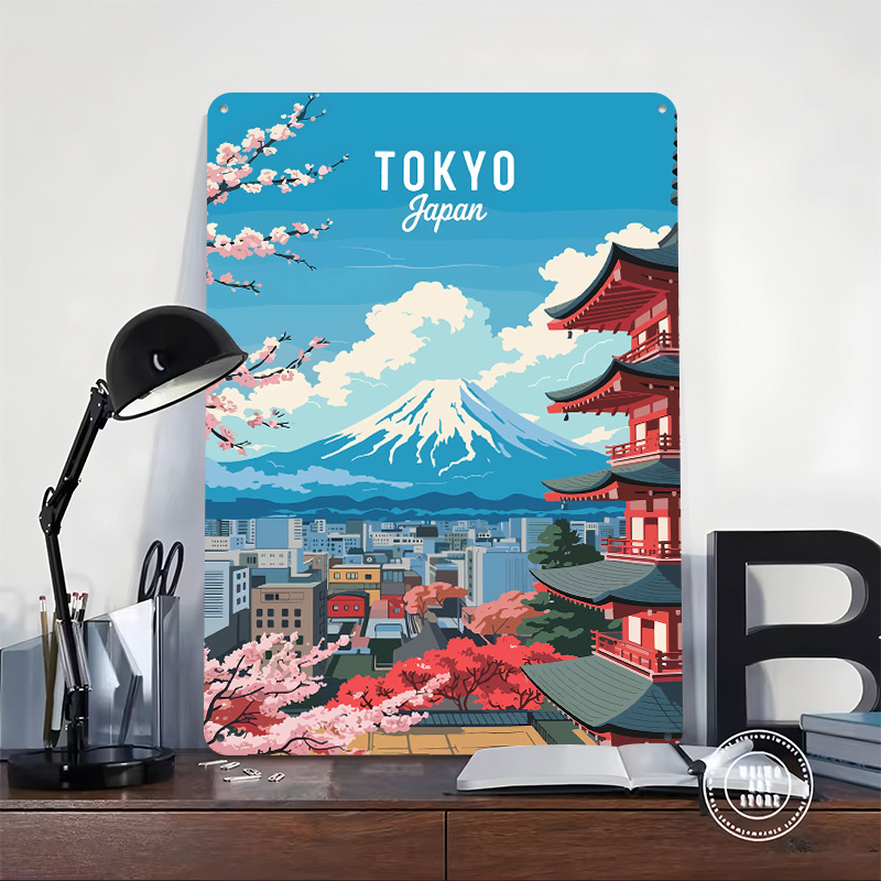 لوحة معدنية مخصصة بتصميم طوكيو - مراجعة Retro Gaming Tokyo وسعره
