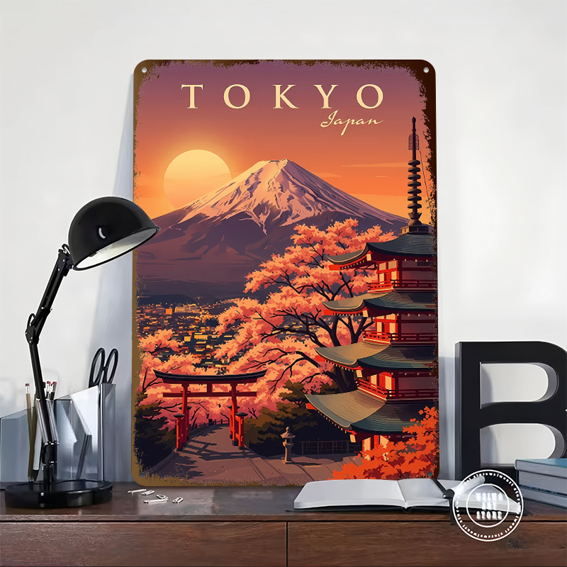 لافتة معدنية عتيقة بتصميم طوكي - مراجعة Retro Gaming Tokyo وسعره
