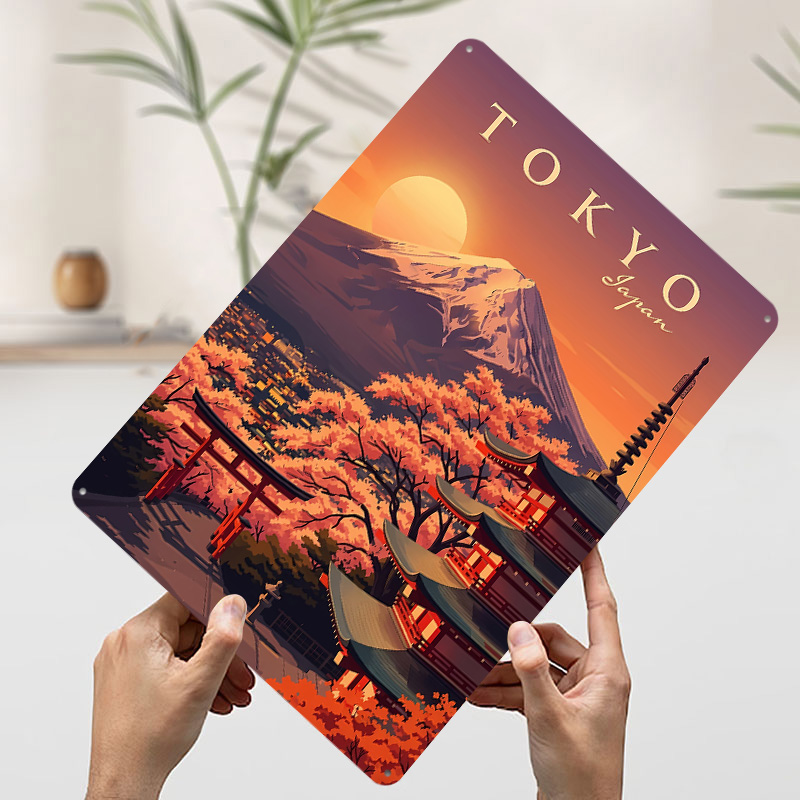 لافتة معدنية عتيقة بتصميم طوكي - مراجعة Retro Gaming Tokyo وسعره