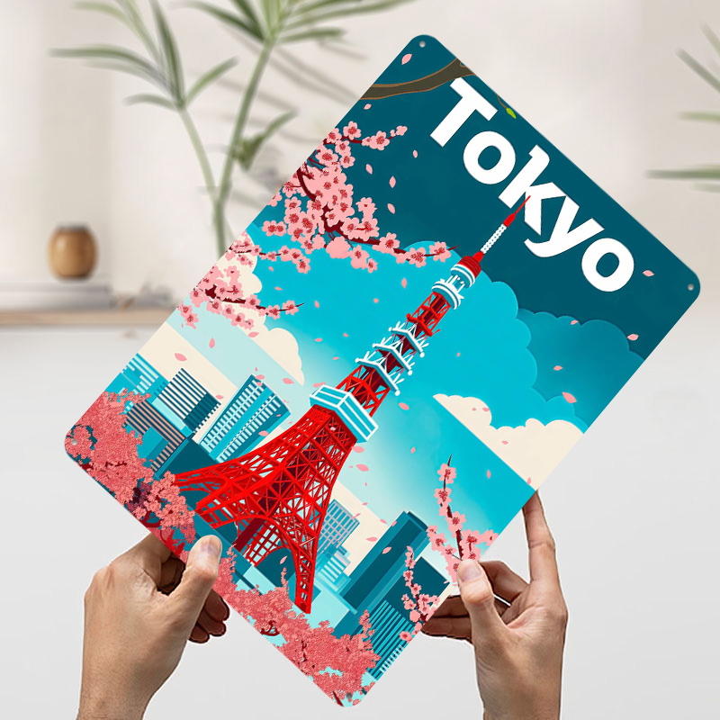 لوحة معدنية مخصصة بتصميم طوكيو - مراجعة Retro Gaming Tokyo وسعره