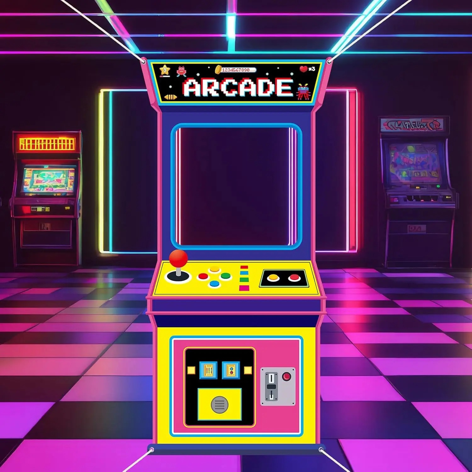 خلفية كشك تصوير بتصميم آلة ألع - مراجعة Retro Gaming Cabinet وسعره